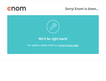 Tablet Screenshot of outage.enom.com